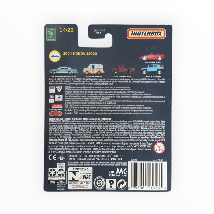 Matchbox 2004 Honda S2000 - Collectors Series (2021) 14/20