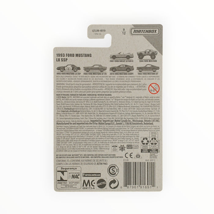 Matchbox 1993 Ford Mustang LX SSP - Ford Mustang Series (2020) 9/12