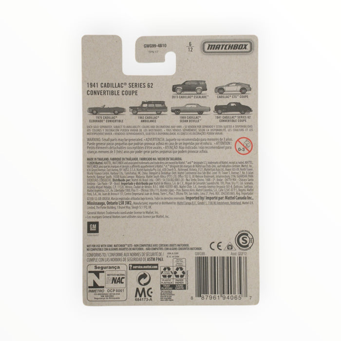 Matchbox 1941 Cadillac Series 62 Convertible Coupe - Cadillac Series (2021) 6/12