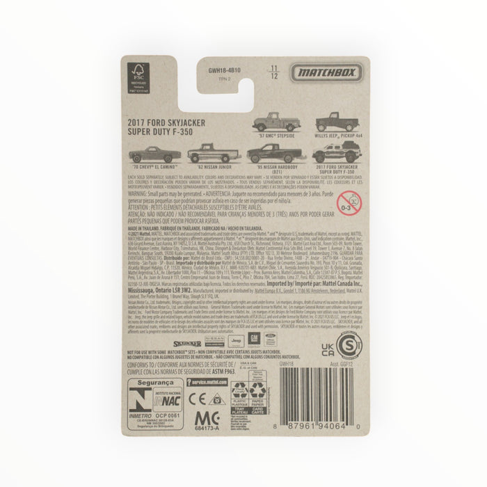 Matchbox 2017 Ford Skyjacker Super Duty F-350 - Truck Series (2021) 11/12