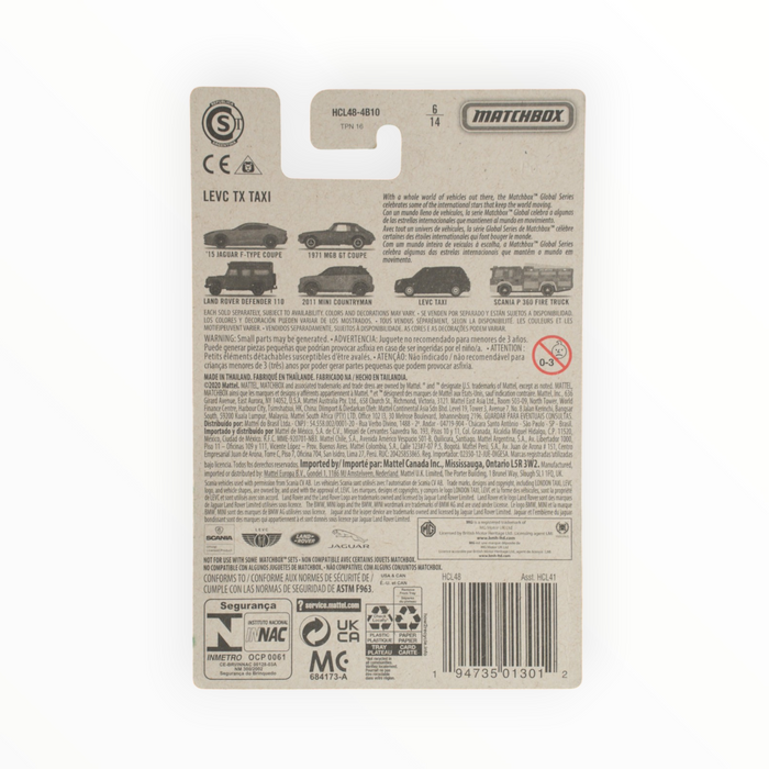 Matchbox LEVC TX Taxi - Global Series (2021) 6/14