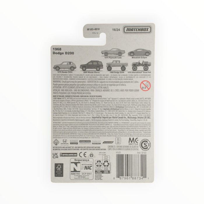 Matchbox 1968 Dodge D200 - Retro Series (2022) 16/24
