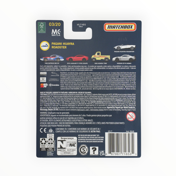 Matchbox Pagani Huayra Roadster - Collectors Series (2022) 3/20