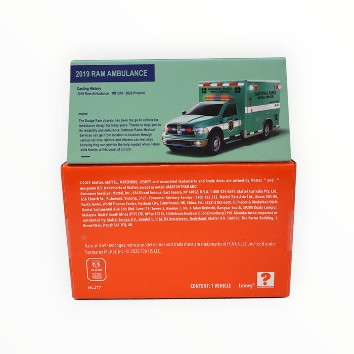 Matchbox 2019 Ram Ambulance - Mattel Creations (2023)