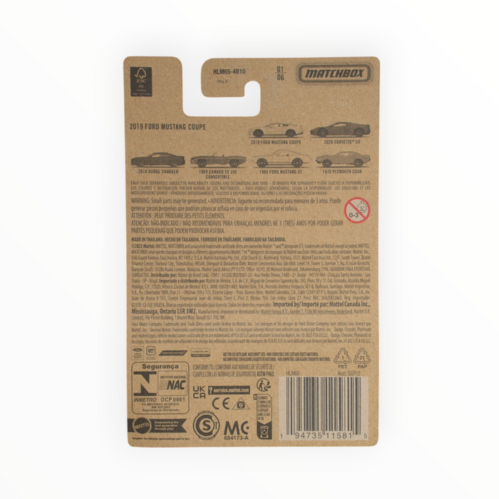 Matchbox 2019 Ford Mustang Coupe - Muscle Series (2023) 1/6