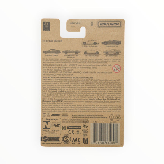 Matchbox 2018 Dodge Charger - Muscle Series (2023) 3/6