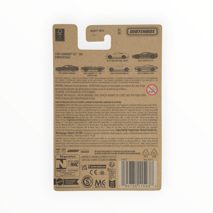 Matchbox 1969 Camaro SS 396 Convertible - Muscle Series (2023) 4/6
