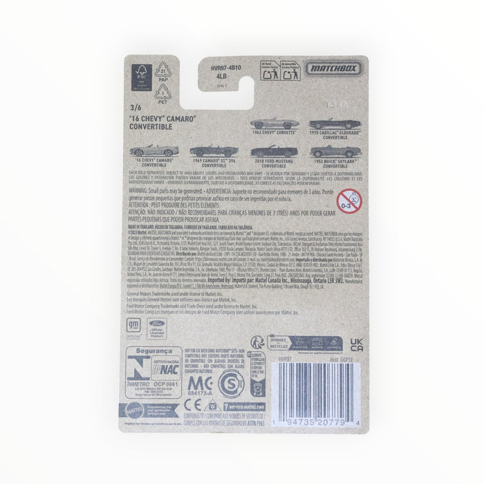 Matchbox '16 Chevy Camaro Convertible - American Convertibles (2024) 3/6