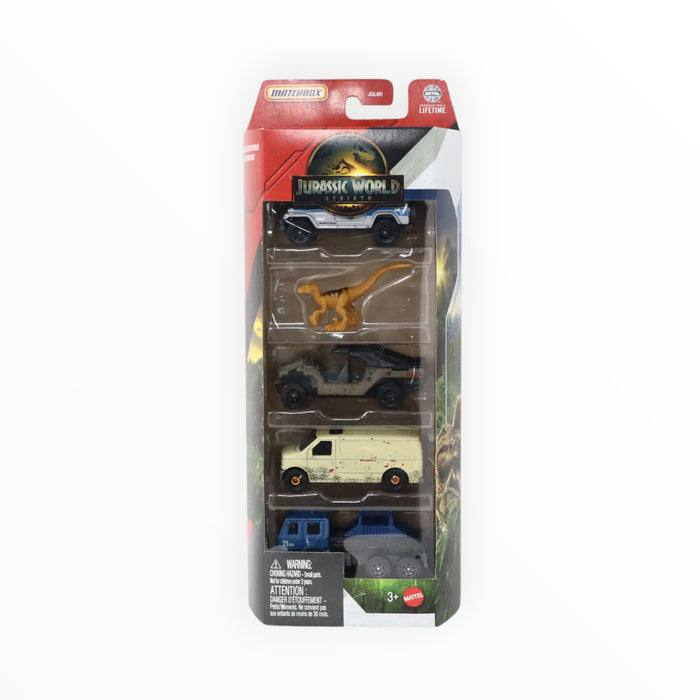 Matchbox Rapid Getaway Unit - Jurassic World Rebirth 5-Packs (2025)
