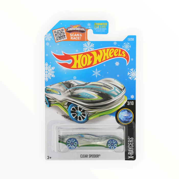 Hot Wheels Clear Speeder (Snowflake Card) Mainline (2016) 13/250