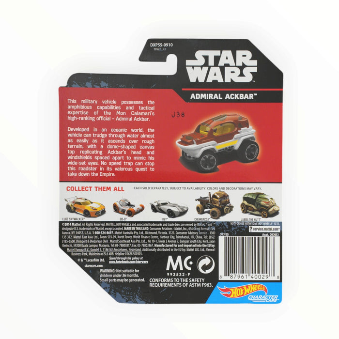 Hot Wheels Admiral Ackbar - Character Cars