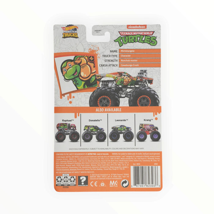 Hot Wheels Rodger Dodger (Michelangelo) Monster Trucks: TMNT (2021) 3/5