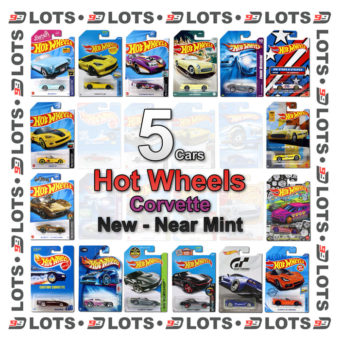 99Diecast Hot Wheels Lot - Corvette - New Near Mint - Choose Your Lot Size