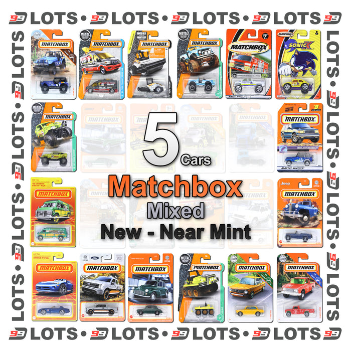 99Diecast Matchbox Lot - Mixed - New Near Mint - Choose Your Lot Size