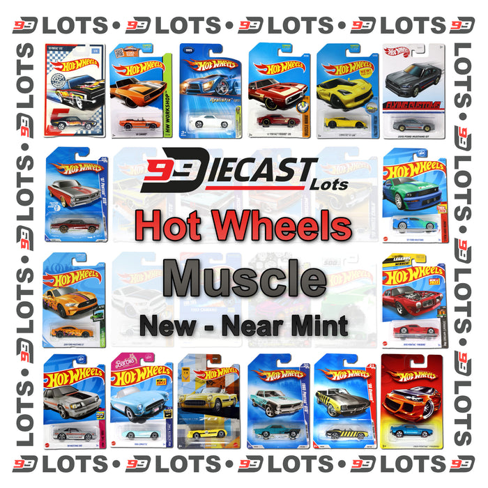 99Diecast Hot Wheels Lot - Muscle Cars - New Near Mint - Choose Your Lot Size