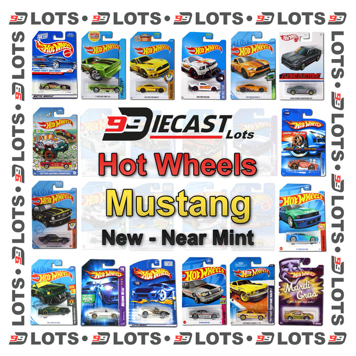 99Diecast Hot Wheels Lot - Mustang - New Near Mint - Choose Your Lot Size