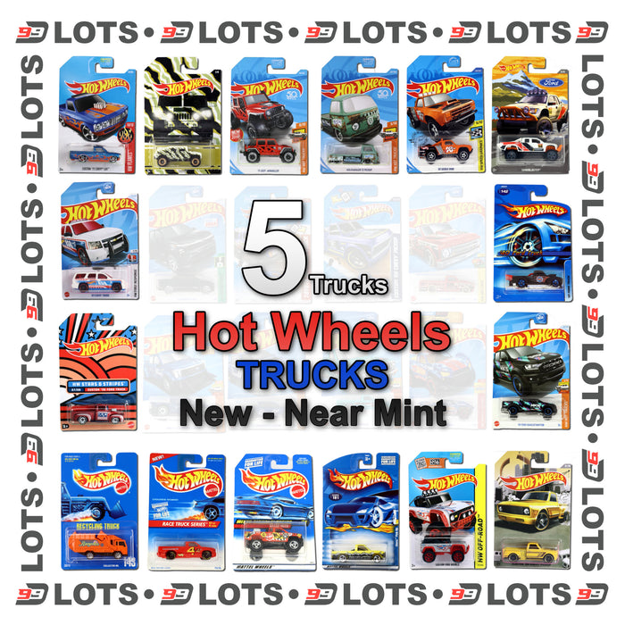 99Diecast Hot Wheels Lot - Trucks - New Near Mint - Choose Your Lot Size