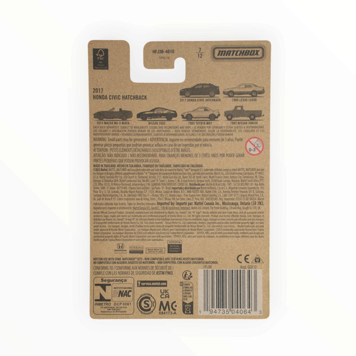 Matchbox 2017 Honda Civic - Japan Origins (2022) 7/12
