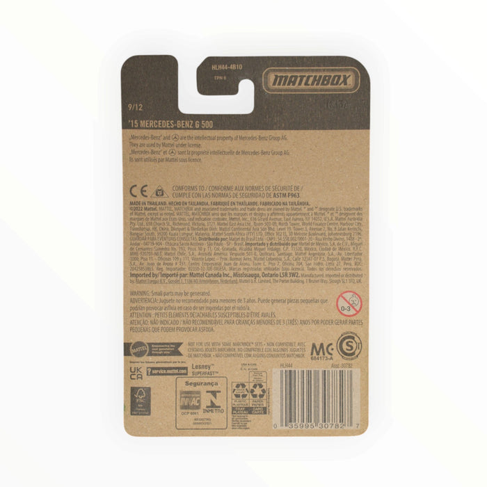 Matchbox '15 Mercedes-Benz G 500 - Global Series (2022) 9/12